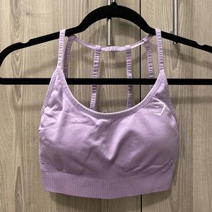 Gymshark Seamless Sports Bra - Pastel Lilac - Size Medium